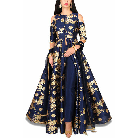 Temperament Big Swing Skirt National Wind Bronzing Strapless Chiffon Long Skirt Temperament Big Swing Skirt National Wind Bronzing Strapless Chiffon Long Skirt