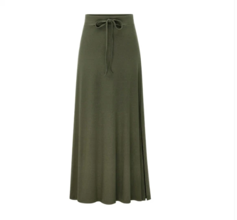 Mid-length lace-up hip skirt split skirt