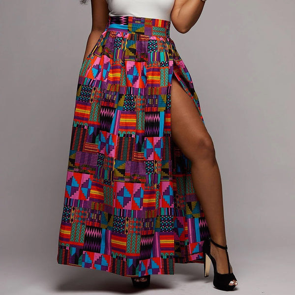 New Cross Border European And American Skirt Printed Skirt African