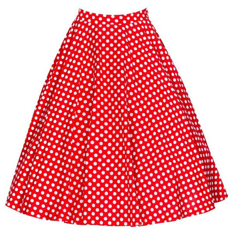 Big Swing Skirt Retro Skirt Polka Dot Skirt Short Skirt Women
