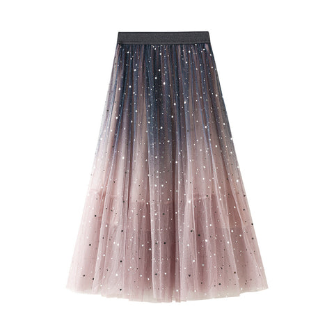 Matching star sequin skirt