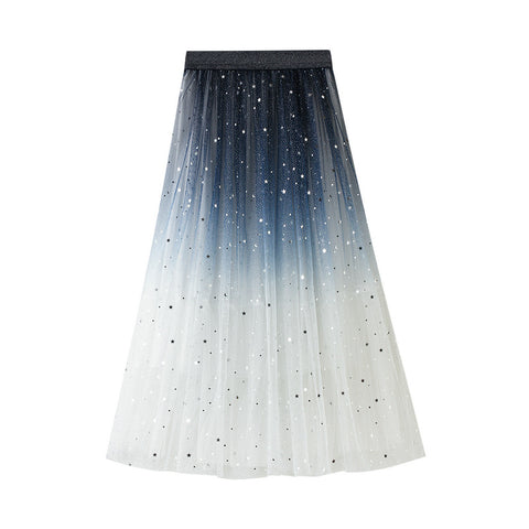 Matching star sequin skirt