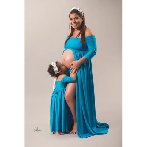 Maternity parent-child dress