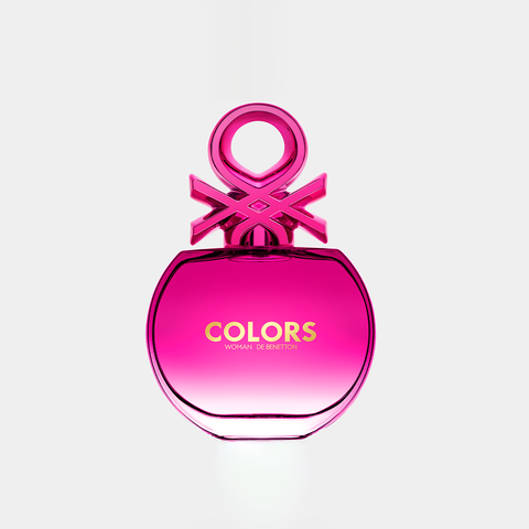 Benetton Colors Eau De Toilette Spray for Women, Pink, 2.7 Ounce